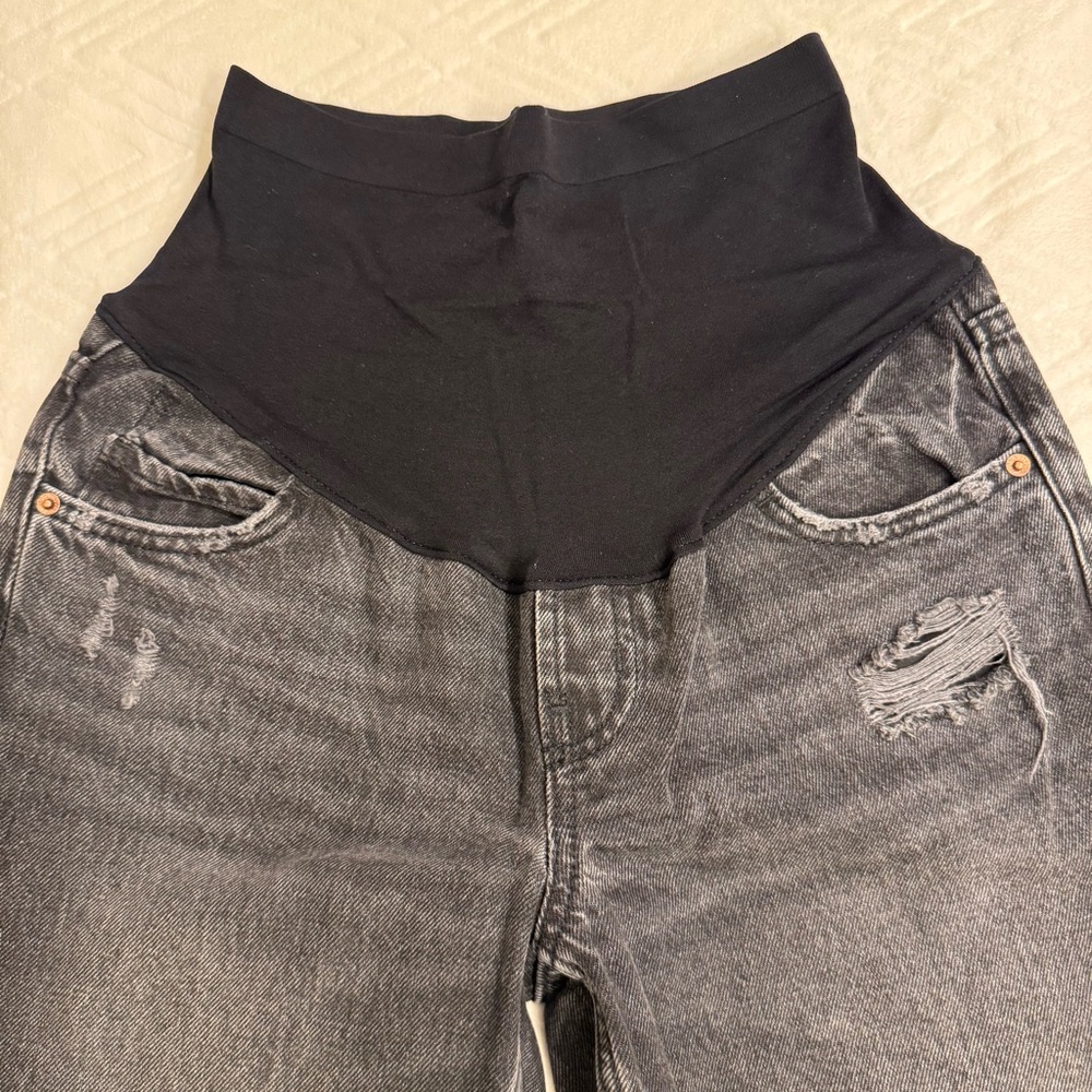 Old Navy Black Full Panel Maternity Jeans 2 Short